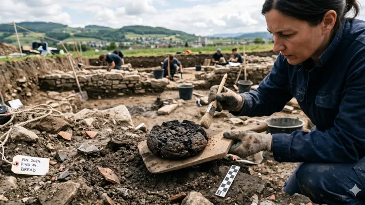 Забытая булка легионера: в Швейцарии нашли римский хлеб возрастом 2000 лет