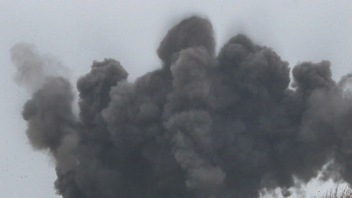 Момент взрыва, где погиб генерал Генштаба Москалик, попал на видео