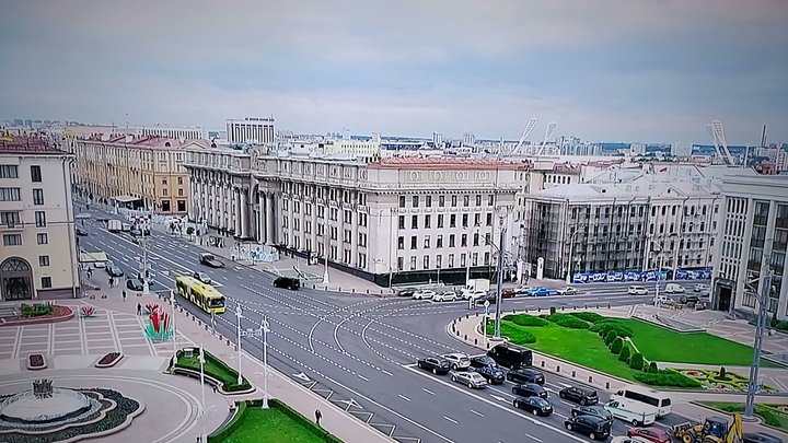 Военную технику вывели на улицы Минска