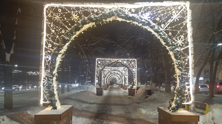 В Приокском районе установят 30 новогодних арок