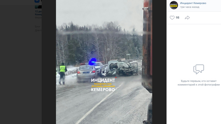На трассе Кемерово-Красноярск произошло ДТП со смертельным исходом