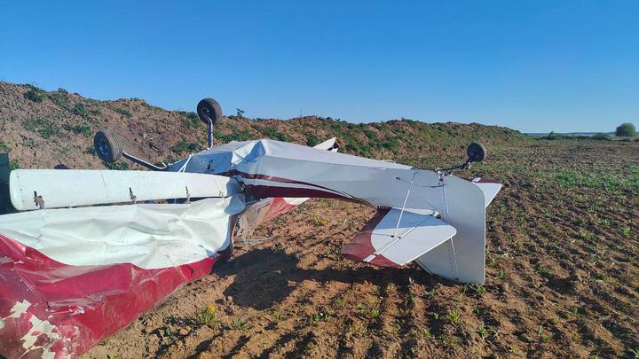 Появилось видео с места крушения самодельного самолёта во Владимирской области