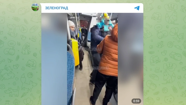 Мужчины нерусского вида напали на пассажира с ребёнком в автобусе в Зеленограде