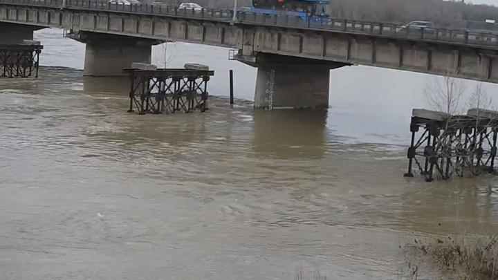 Уровень реки в Кузбассе значительно вырос за сутки