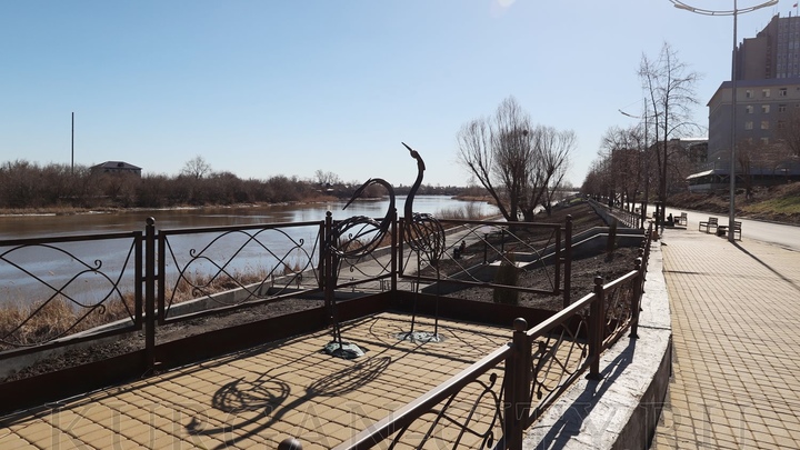 Уровень воды в реке Тобол под Курганом вырос до рекордной в этом году отметки