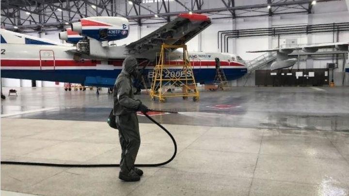 Оборонка на дезинфекции: В Ростовской области проведена санобработка предприятий Минобороны