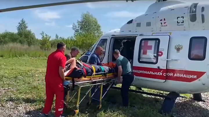 Беременную юргинку экстренно доставил в Кемерово вертолёт