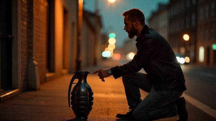 Украинец сделал предложение с помощью гранаты