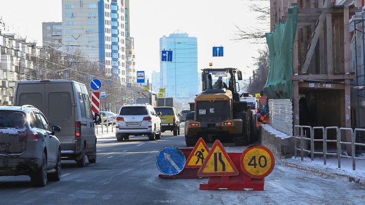 В Челябинске на два месяца закрыли движение на оживлённом участке в центре