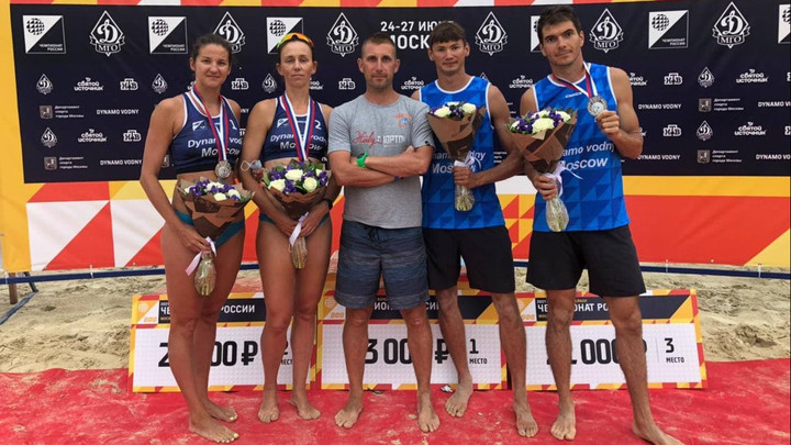Подмосковные спортсмены завоевали серебро на чемпионате России по пляжному волейболу