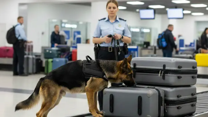 В Москве служебная овчарка нашла тайник с деньгами в пачках кофе из Германии