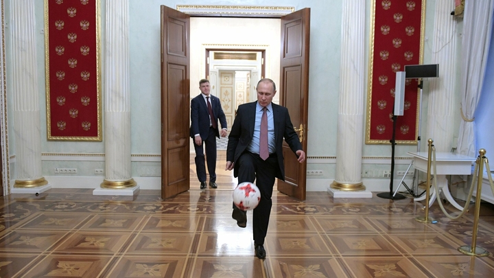 Владимир Путин надеется, что русские футболисты отдадут себя без остатка на ЧМ-2018