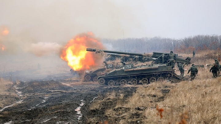 Русская армия уничтожила украинскую САУ в Херсонской области
