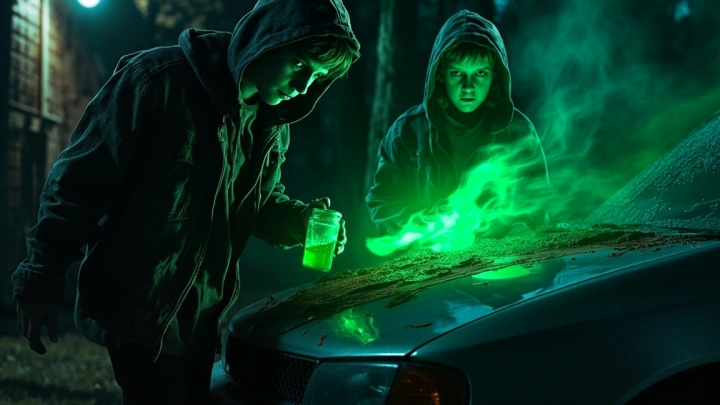 Подростки облили машину военного ядом по указке Тимура и команды кураторов ради лёгких денег