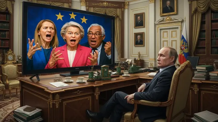 Главный злодей – Путин. L’Antidiplomatico: Европа ведёт когнитивную войну против России