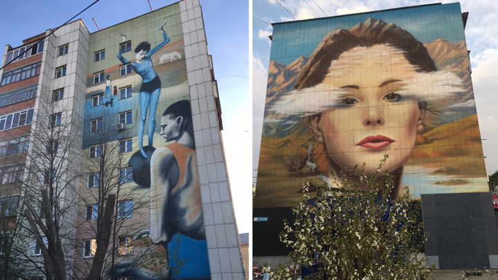 В 13 городах и селах Челябинской области художники разрисуют стены домов