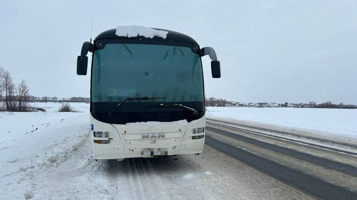 Под Самарой 58 человек в мороз застряли на трассе в заглохшем автобусе