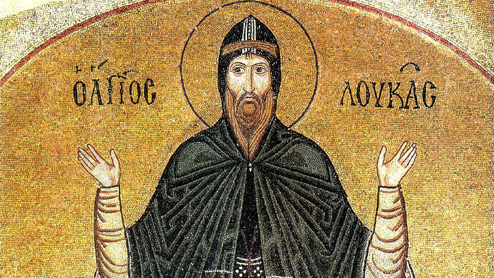 Преподобный Лука Елладский, отшельник