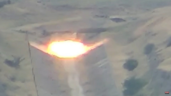 Опубликовано видео атаки из засады русского дрона-камикадзе военных ВСУ
