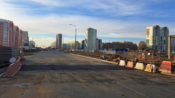 В Челябинске раньше срока открыли движение по Краснопольскому проспекту