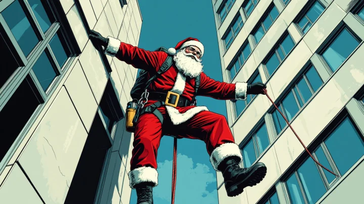 Деды Морозы взяли штурмом детскую больницу в Воронеже: Кадры