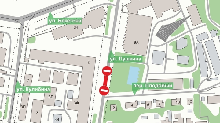 Улицу Пушкина в Нижнем Новгороде перекроют на пять дней с 14 февраля