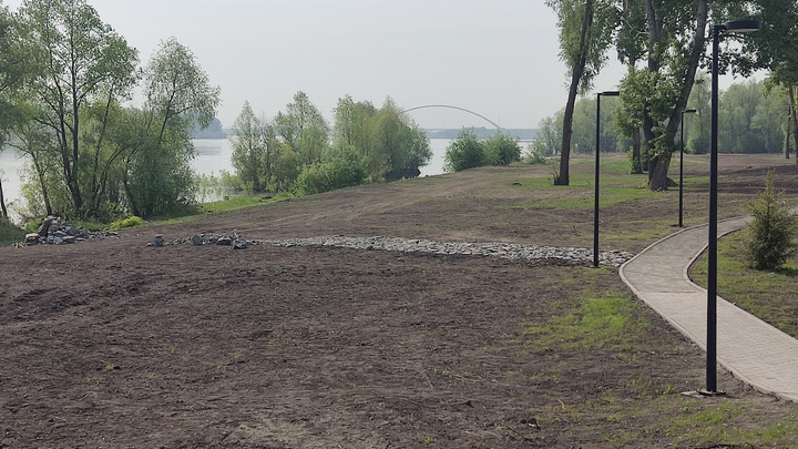 В Новосибирске показали благоустройство пойменной части парка Арена