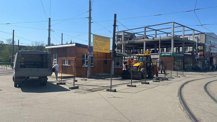 В Краснодаре началась реконструкция трамвайной развязки на улице Московской