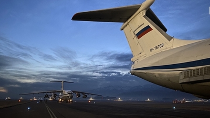 Появилось видео с моментом падения самолёта Ил-76 в Рязанской области