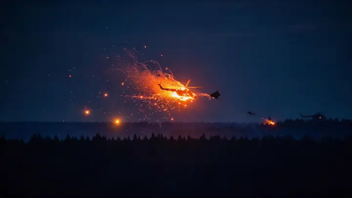 Крушение военного вертолёта в Воронежской области. Погибли три человека