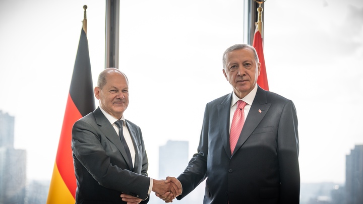 Эрдоган заявил об изменении отношения Шольца к России