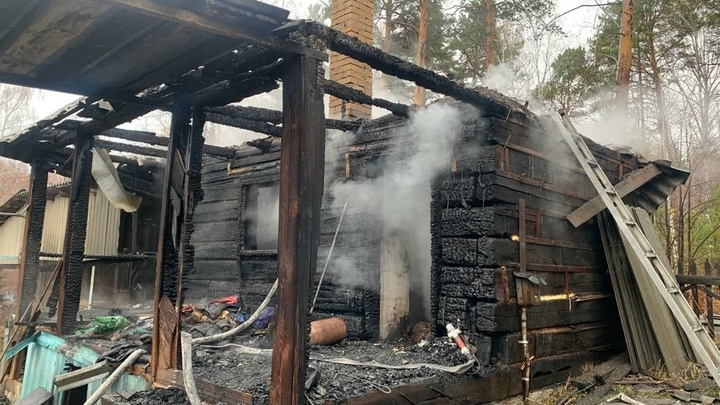 В пожаре на Увильдах погиб 70-летний мужчина