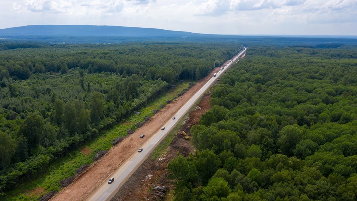 Власти показали три фото дороги-дублёра для М-5 в Челябинской области