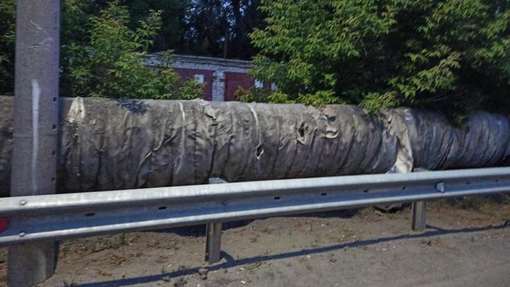В Кургане автомобиль сбил мужчину, упавшего с трубы