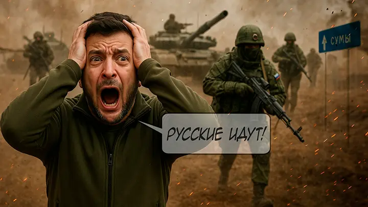 Зеленский срочно вернулся в Киев: Наступление началось — русская армия идёт на Сумы и Харьков. Хитрый ход Генштаба