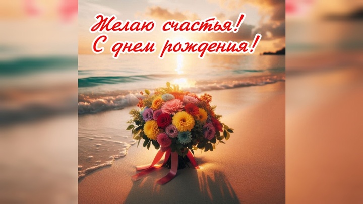 60+ открыток С днем рождения - 2024 для всех