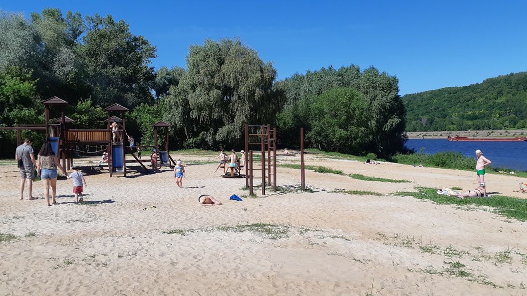 Нижний новгород пляжи для купания на волге карта