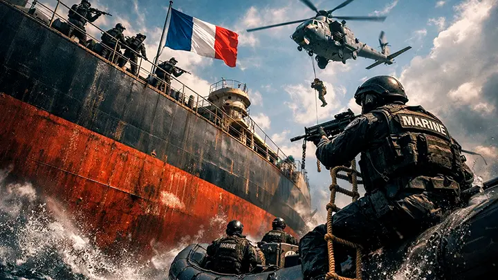 Франция взяла на абордаж русский танкер. Макрон напомнил Путину закон улицы: Если драка неизбежна, бить надо первым