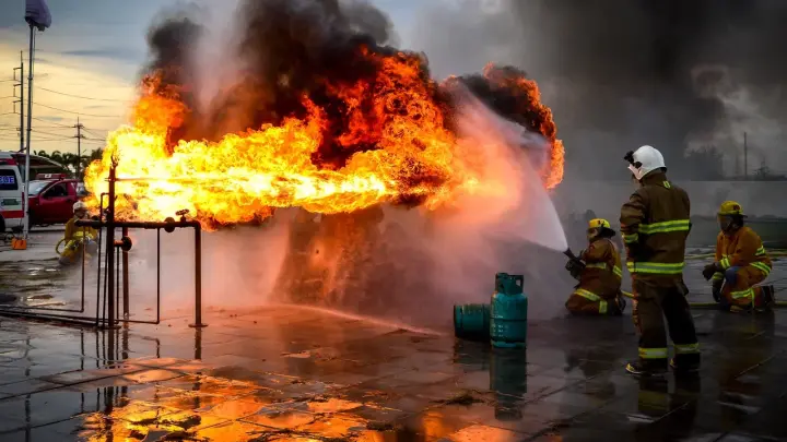 Бензовоз взорвался на заправке в ХМАО