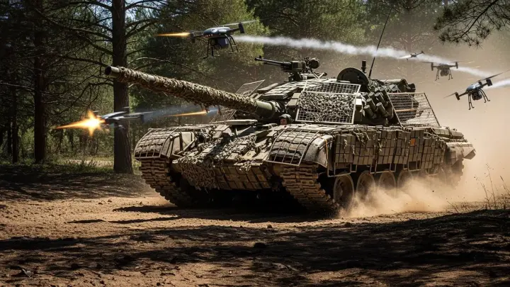 В зоне СВО заметили экспортный вариант танка Т-90С с французской матрицей