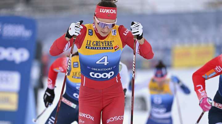 Русская лыжница дважды обошла всех соперниц. Мужчины не сдержали эмоций от золотого финиша