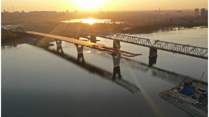 Движение по второму съезду четвёртого моста в Новосибирске откроют до конца года