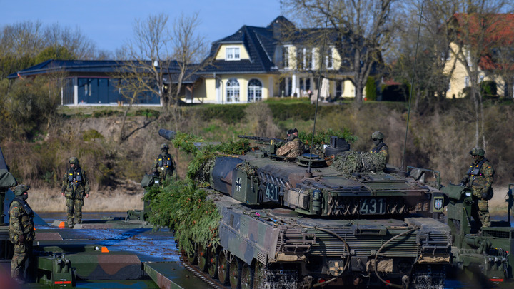 Появилось видео захваченного у ВСУ немецкого танка Leopard 2