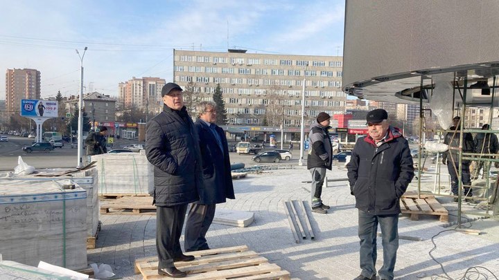Светодиодные экраны на стеле на площади Калинина протестируют 1 ноября