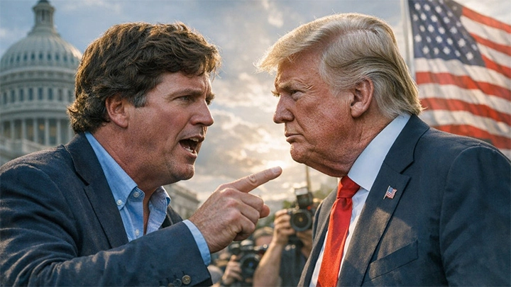 Кем ты себя возомнил?! – Такер Карлсон бросил вызов Трампу. Президент США прокололся на косвенных