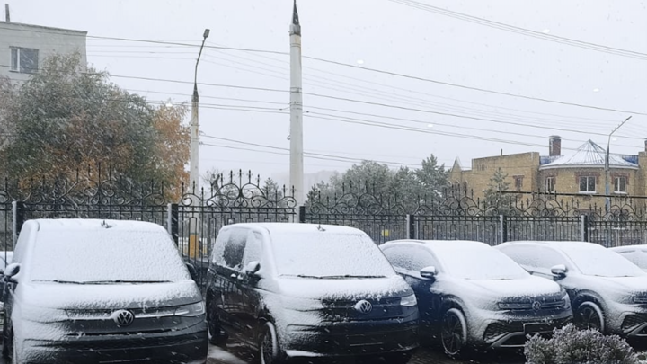 В южных районах Челябинской области выпал снег
