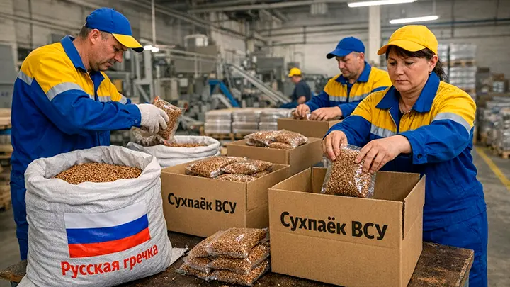 Русские продукты в пайках ВСУ: Секрет торговли с Украиной. Зачем мы их кормим?