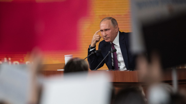 Еще не начавшись, пресс-конференция Путина побила рекорд