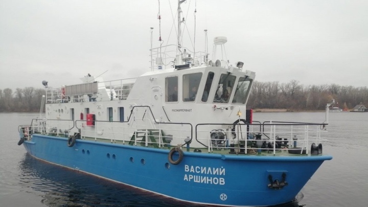 В Самаре построен и сдан третий корабль для изучения речного дна