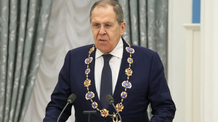 Лавров подшутил над репортером Зарубиным после награждения в Кремле